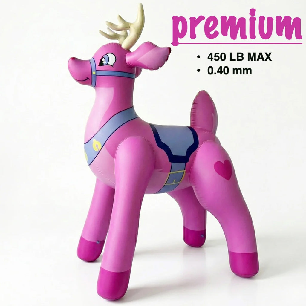 87” Tall Pink Buck Deer Inflatable