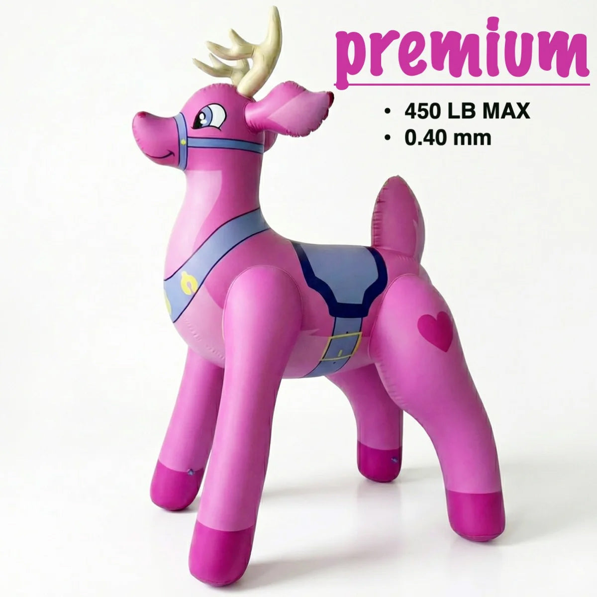 87” Tall Pink Buck Deer Inflatable