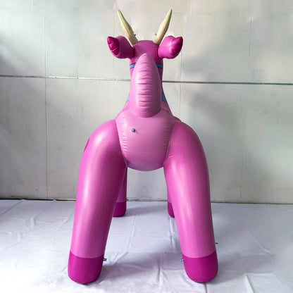 7' Tall Blitzen Pink Buckey Deer