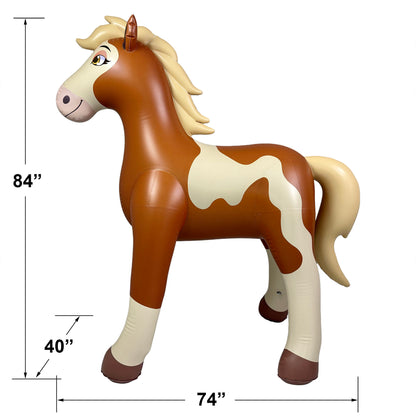 🐎 Cirrus Horse – 84inch (213cm) Tall. Lifelike Giant Horse Decoration