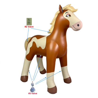 🐎 Cirrus Horse – 84inch (213cm) Tall. Lifelike Giant Horse Decoration