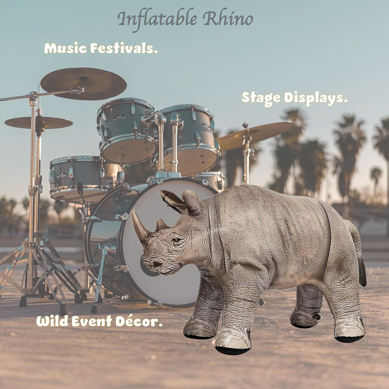 🦏 Inflatable Rhino