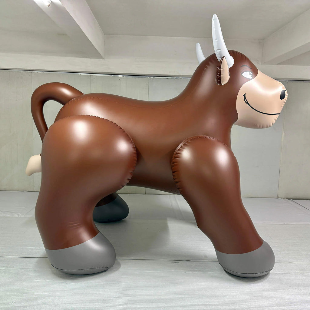 83” Inflatable Bull - Brown