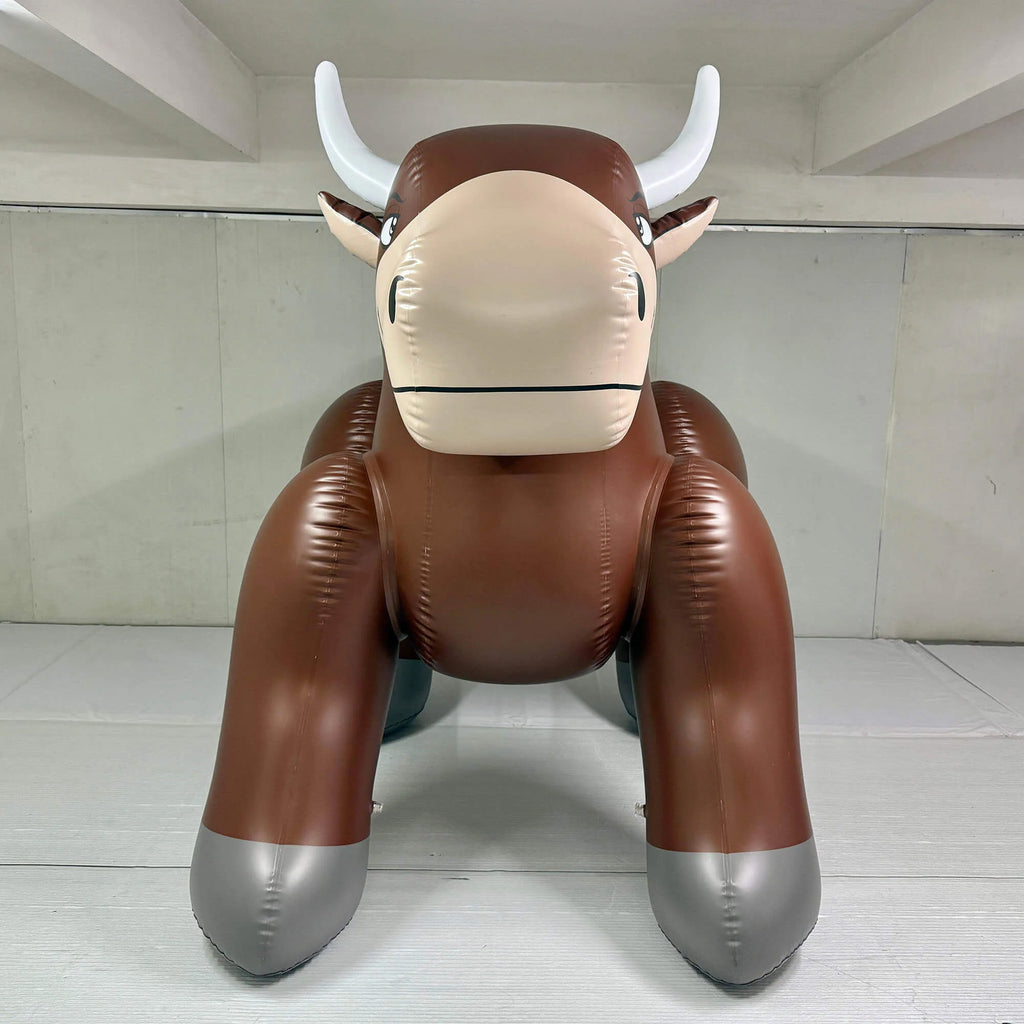 83” Inflatable Bull - Brown