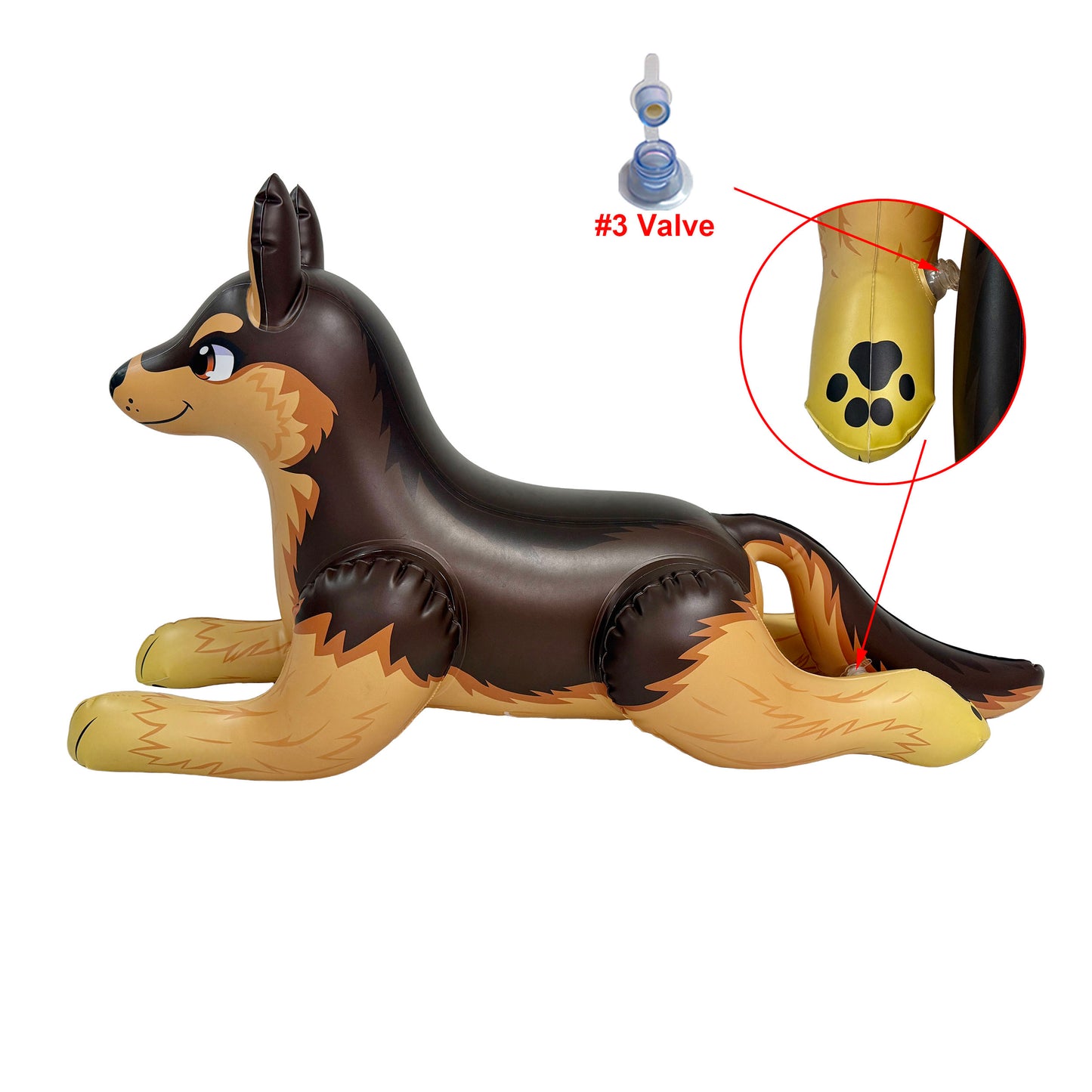 Jet Creations 4-Foot Inflatable German Shepherd — Now Available in 4 Colors!
