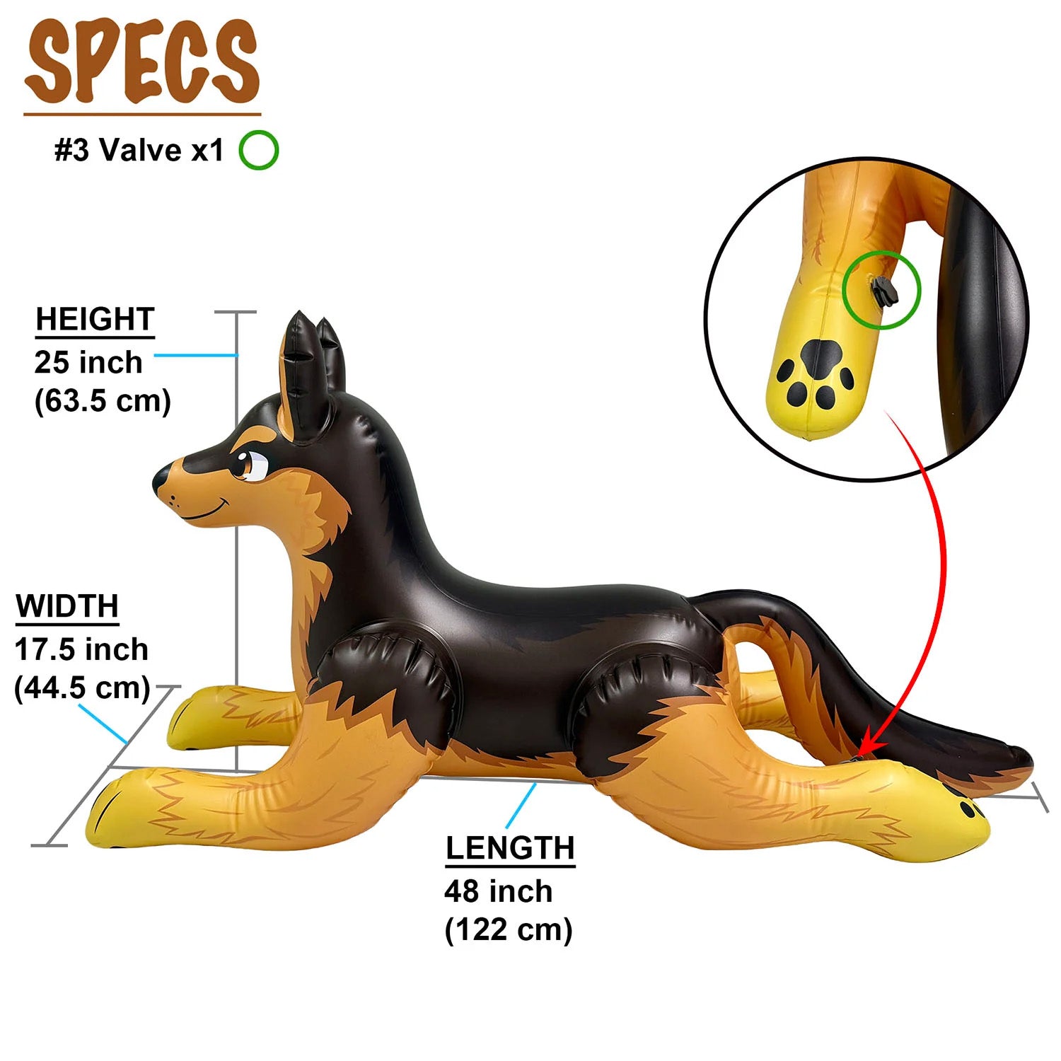 German Shepherd 48" Long *TPU*