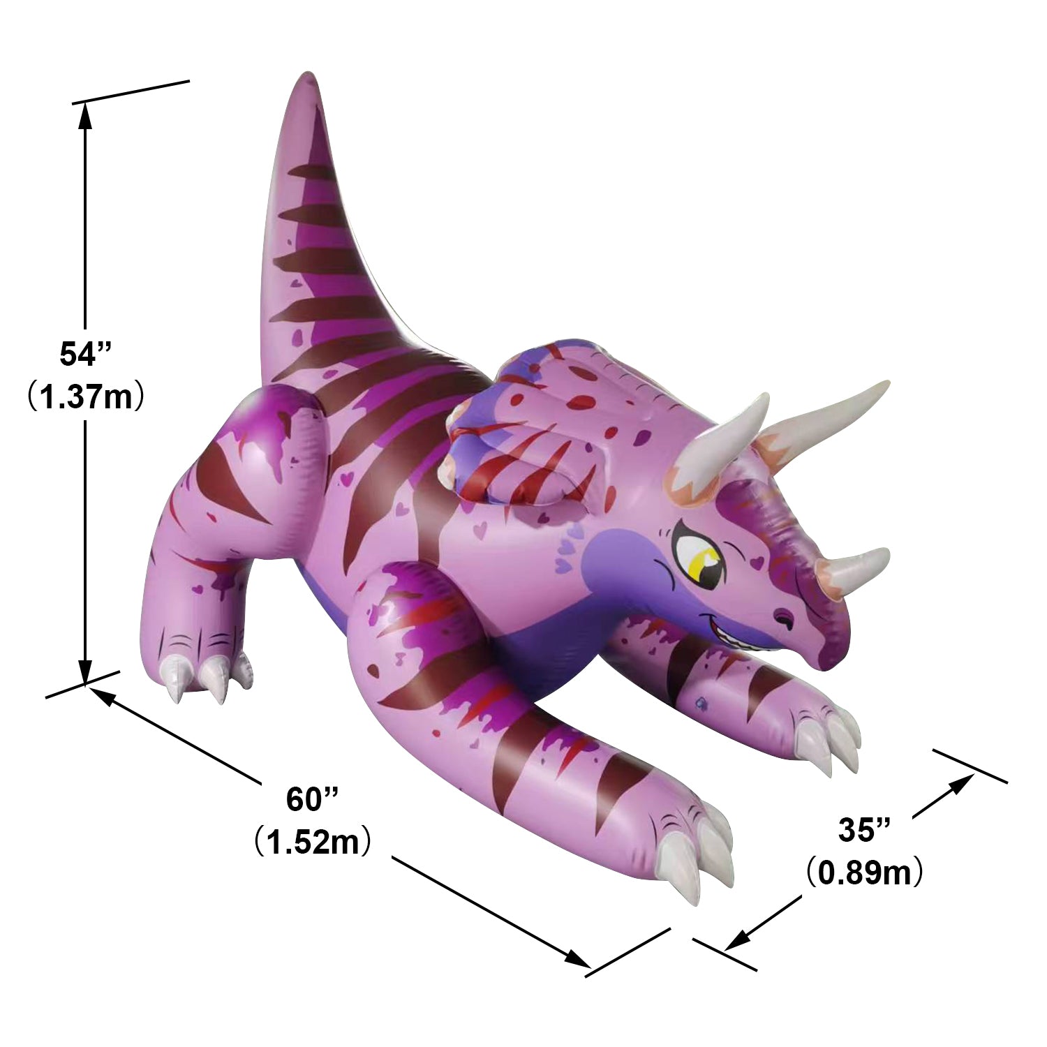 Jet Creations Inflatable Topsy Triceratops