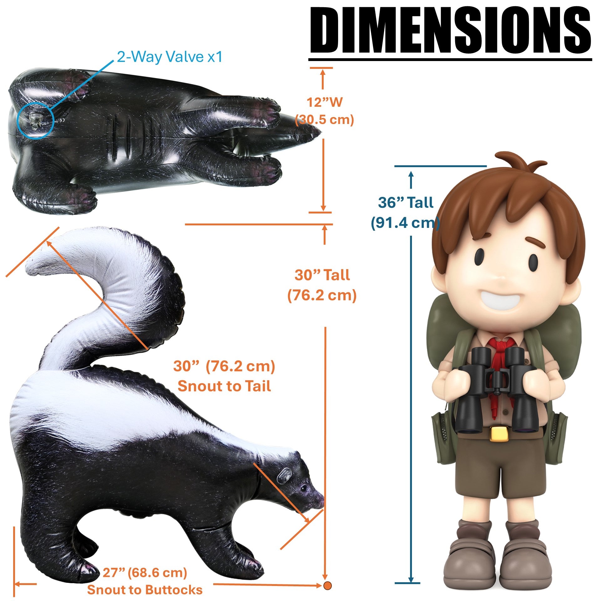 Skunk : 30" Tall