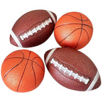 Squishy 2 Basketball 2 Football (Set of 4)