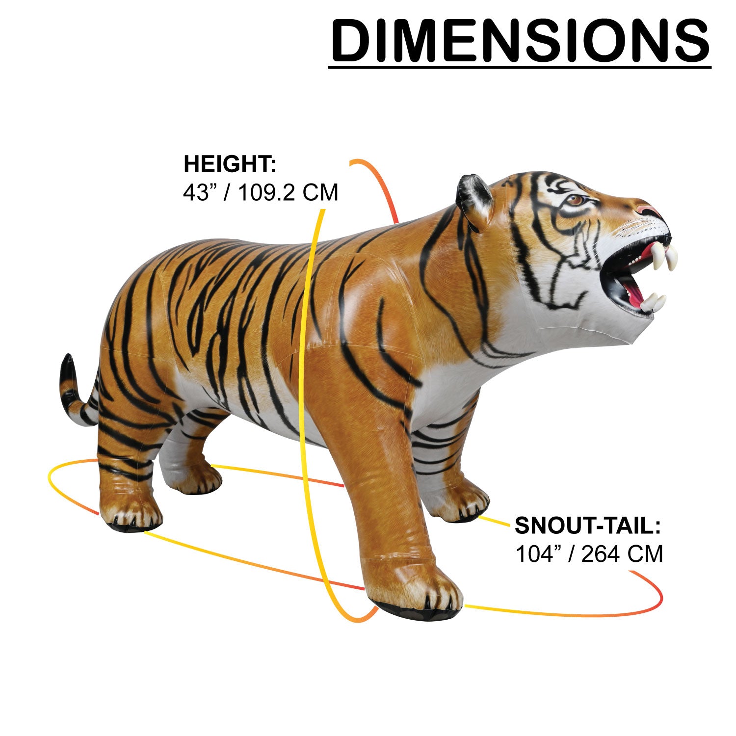 LifeLike Tiger - 104" Long