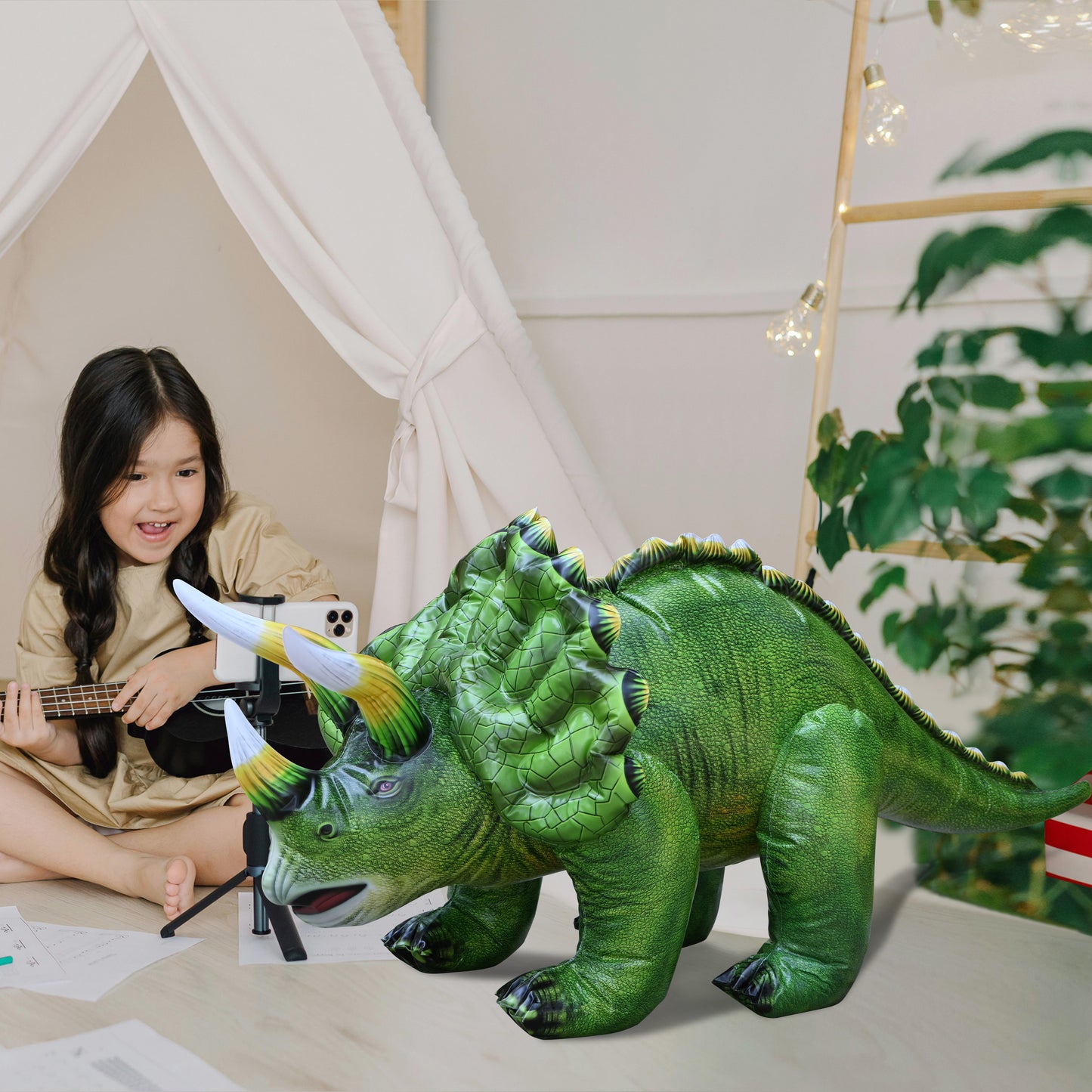 Inflatable Triceratops