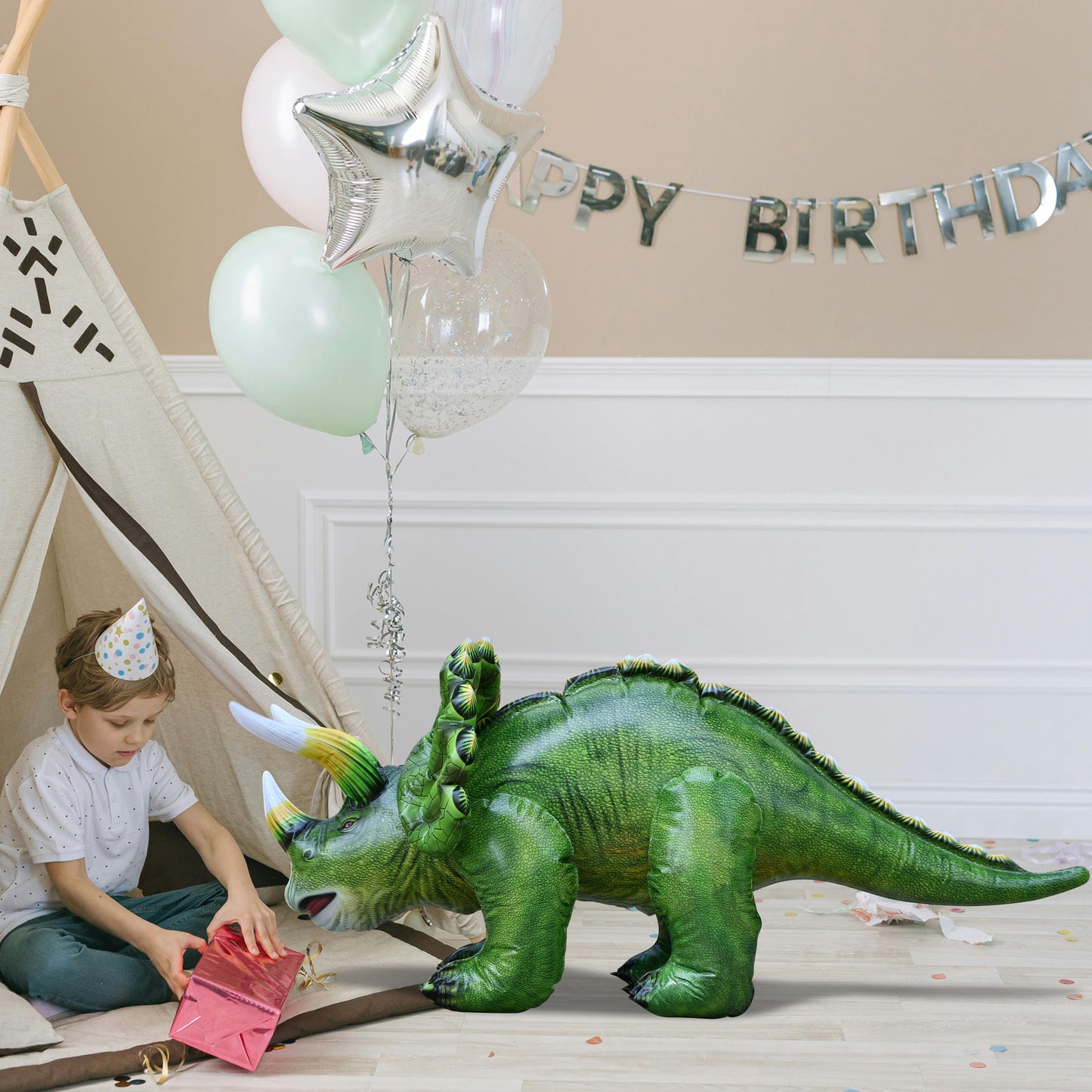 Inflatable Triceratops