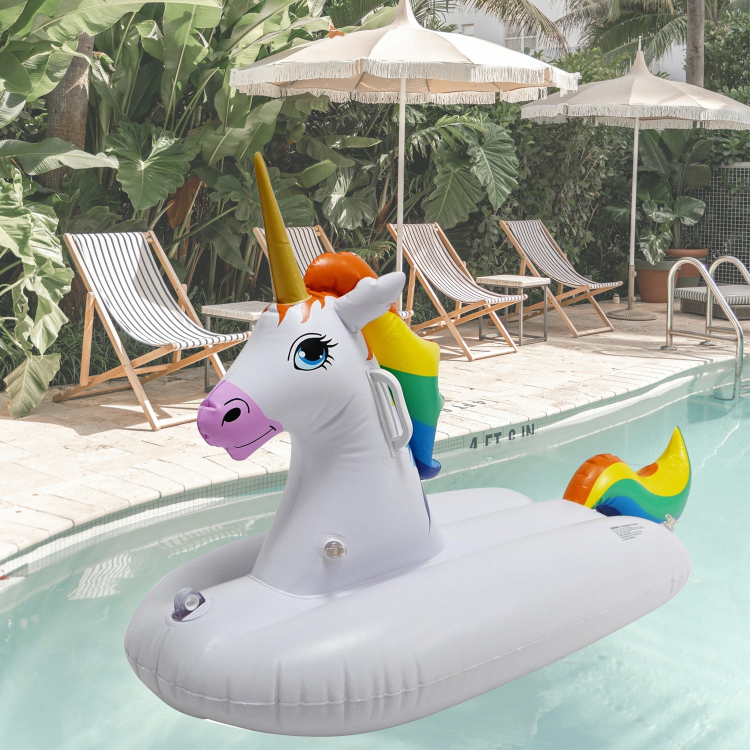Rainbow Unicorn Snow Sled/Tube, 49 INCH LONG – Jet Creations Inc.