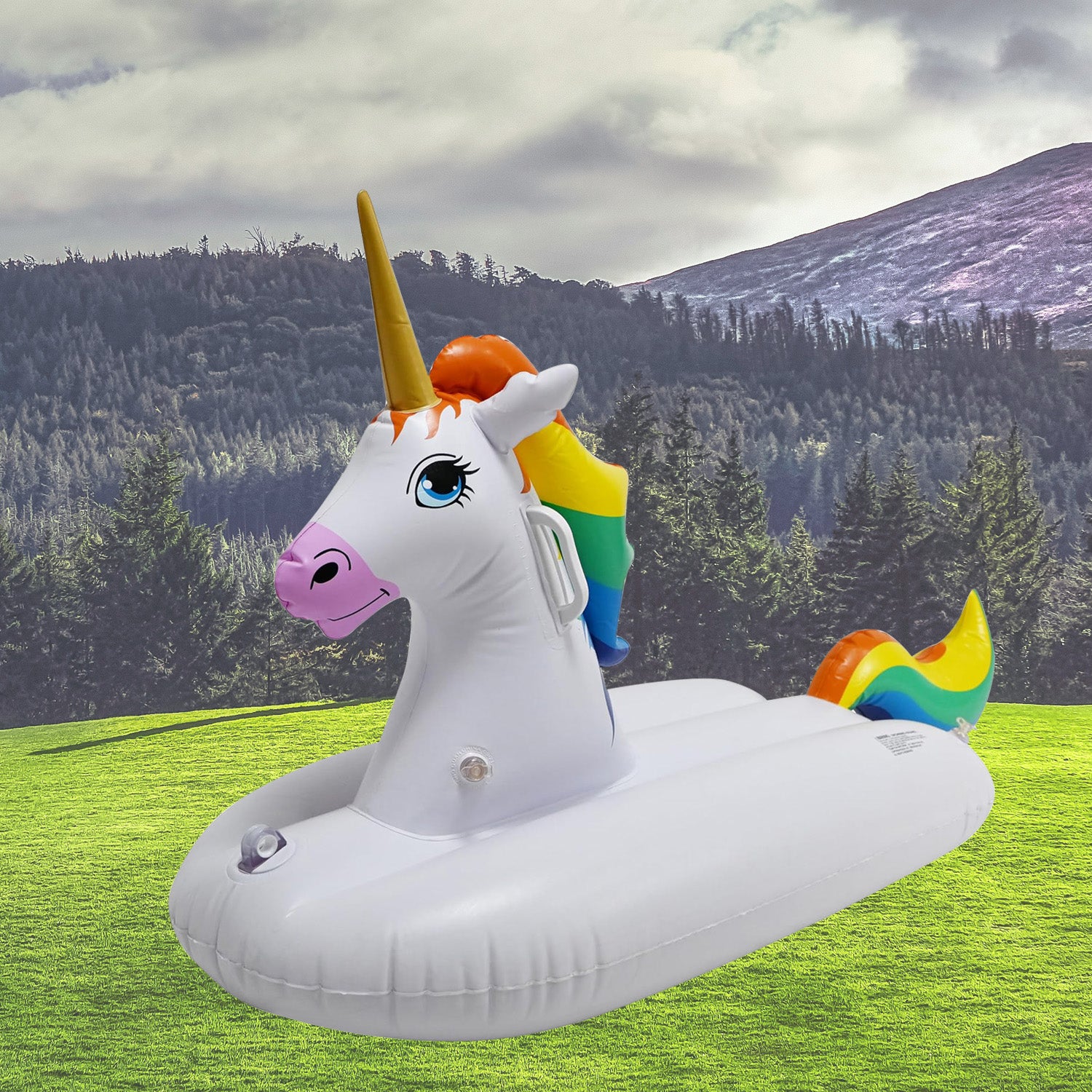 Rainbow Unicorn Snow Sled/Tube, 49 INCH LONG – Jet Creations Inc.