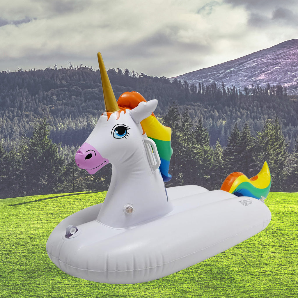 Rainbow Unicorn Ride-On, 49 INCH LONG [FUN-UNICORN49W]