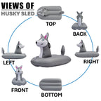 🛷 Aurora Husky Ride-On Float, 38 INCH LONG [FUN-HUSKY38W]