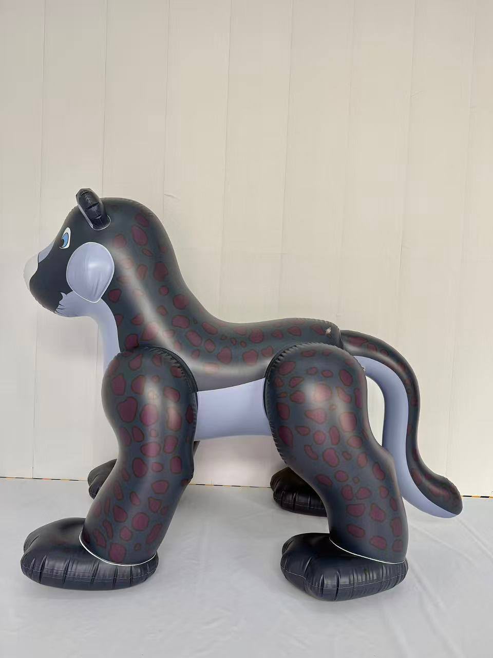7ft Inflatable Standing Leopard  (D)-Black (B-Grade) Only 1 piece left!!!