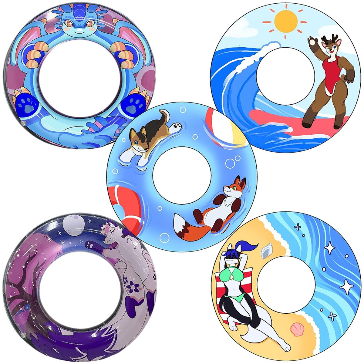 Jet Creations 42” Diameter Clear Transparent PVC Decorative Ring (5 Available Designs)