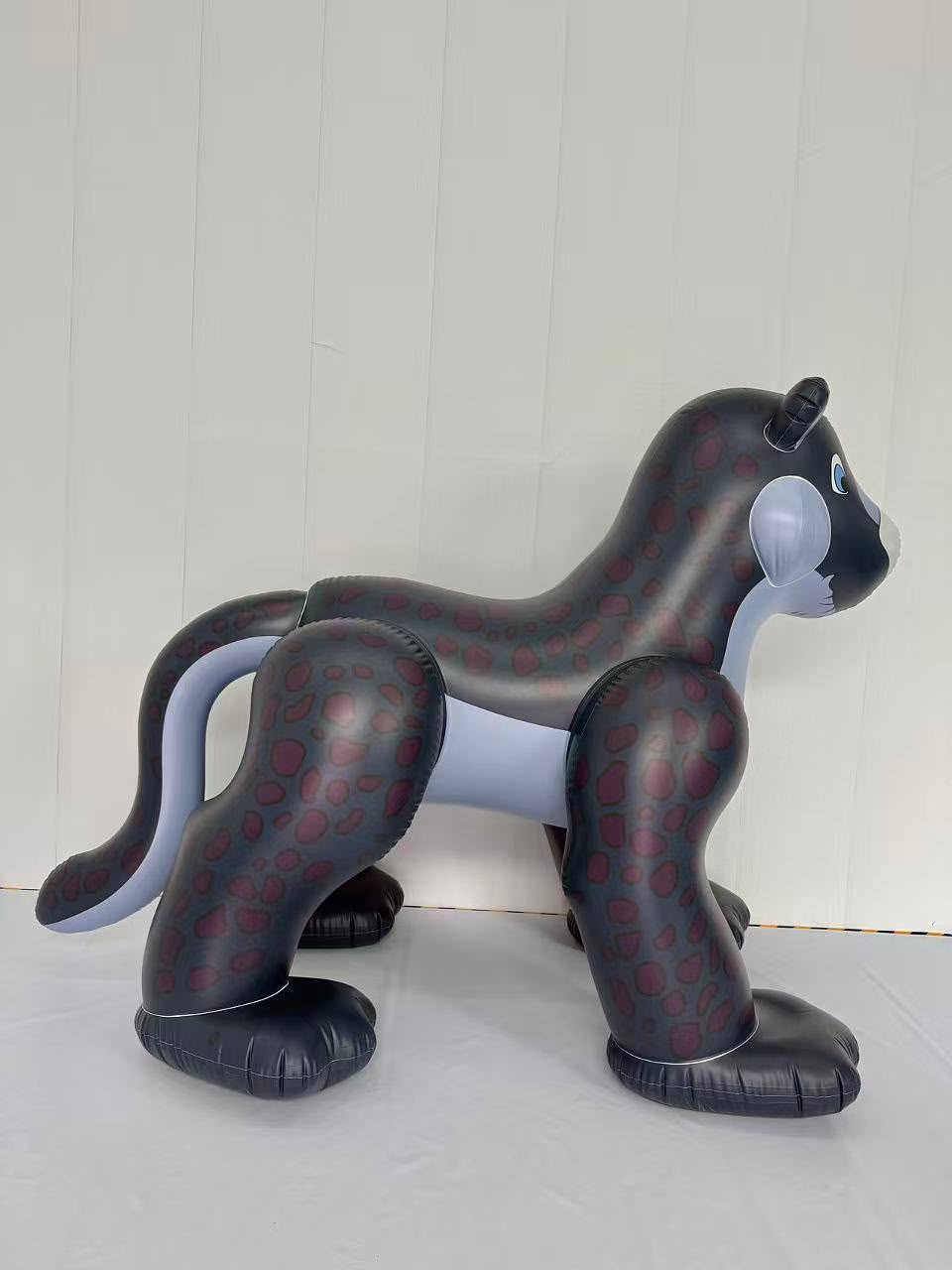 7ft Inflatable Standing Leopard  (D)-Black (B-Grade) Only 1 piece left!!!
