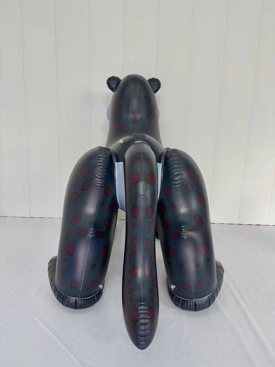 7ft Inflatable Standing Leopard  (D)-Black (B-Grade) Only 1 piece left!!!
