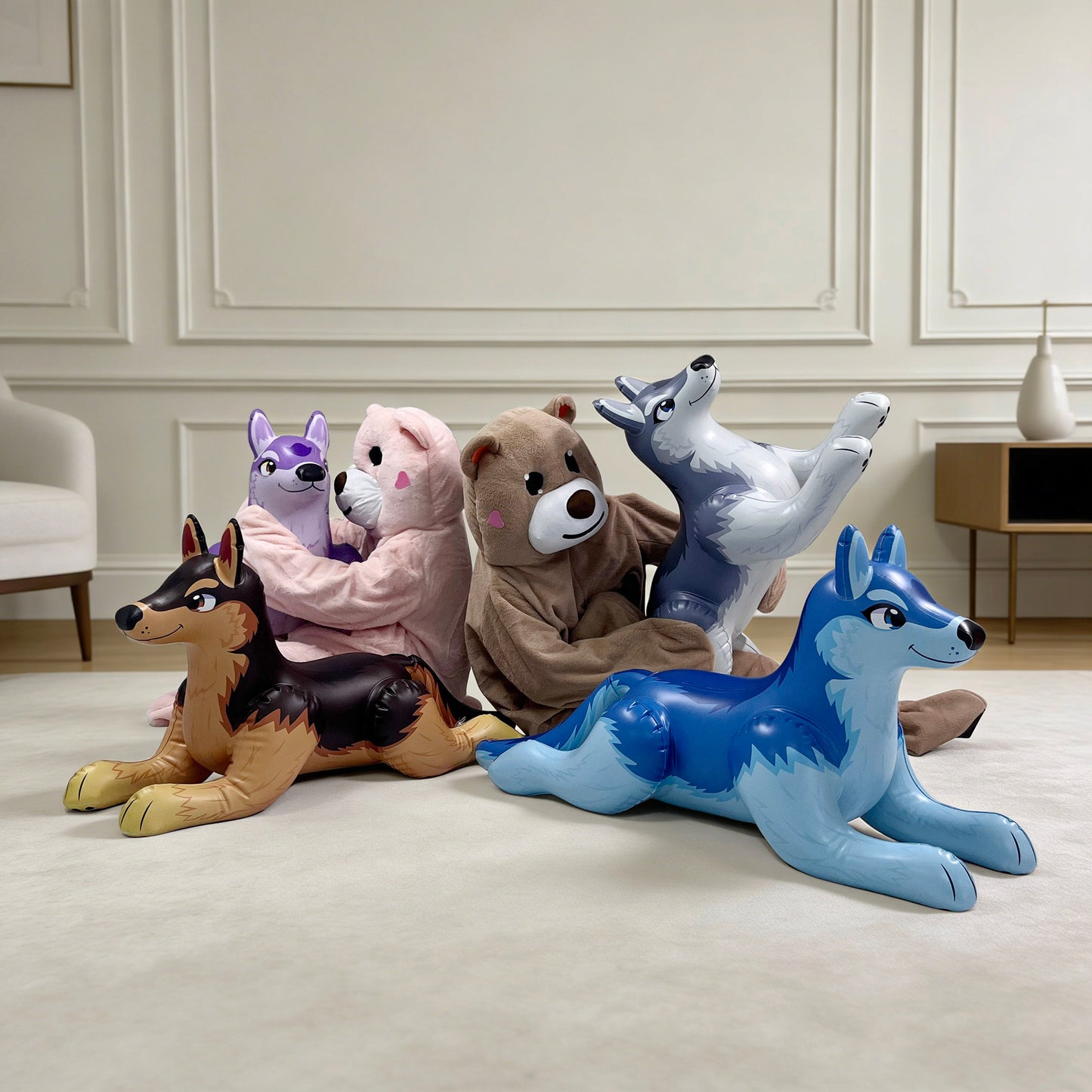 Jet Creations 4-Foot Inflatable German Shepherd — Now Available in 4 Colors!