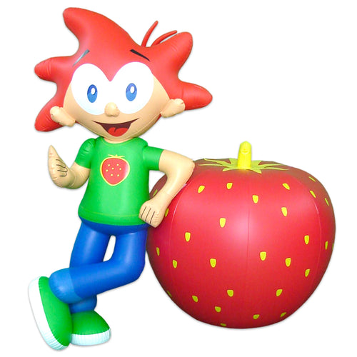 jet creations custom build inflatable boy with strawberry