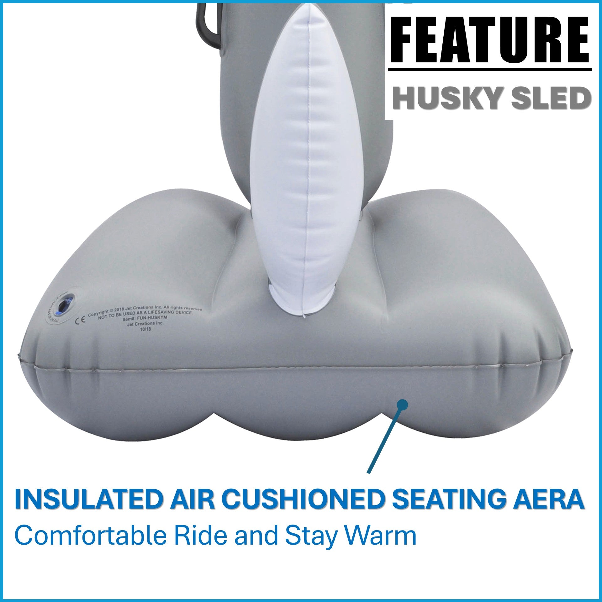 Aurora Husky Snow Sled/Tube, 38 INCH LONG [FUN-HUSKY38W