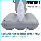 🛷 Aurora Husky Ride-On Float, 38 INCH LONG [FUN-HUSKY38W]