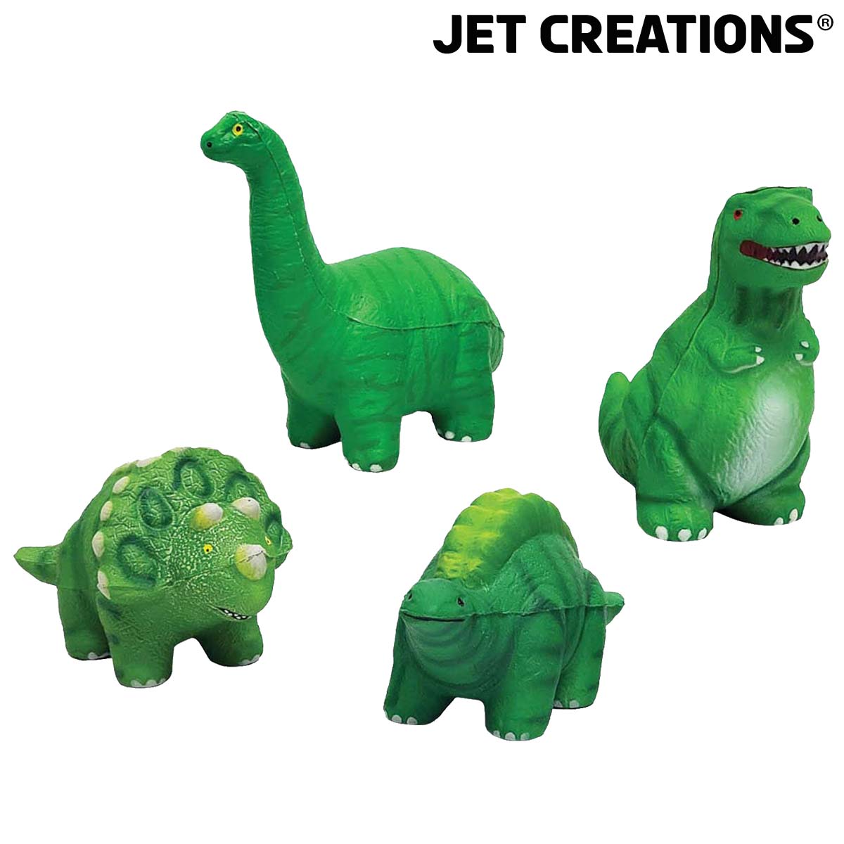 4pcs Squishy Dinosaurs