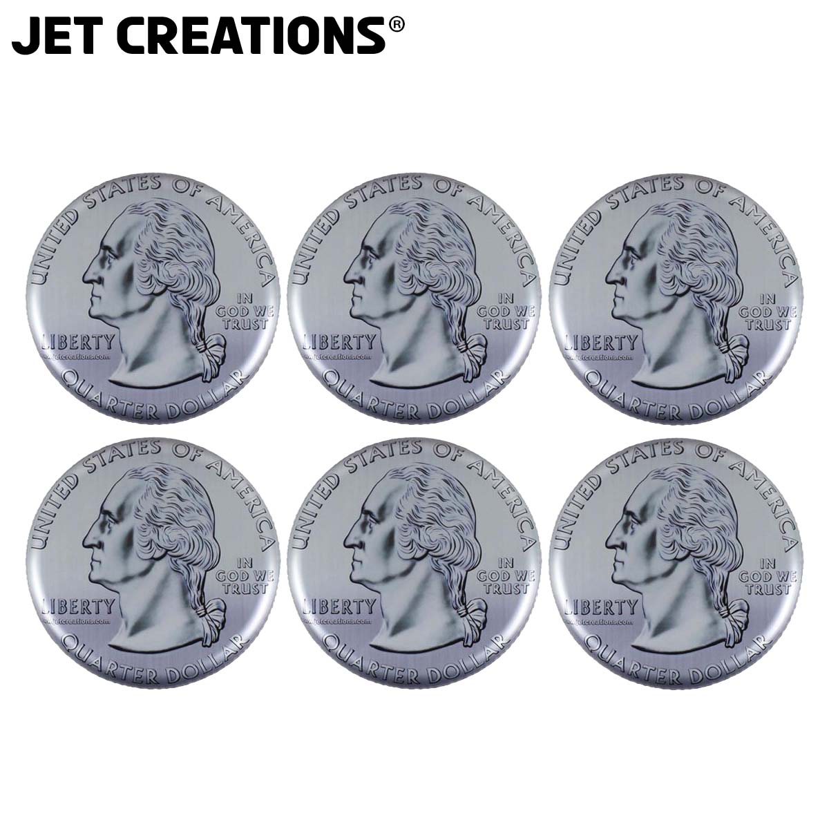 6pcs FUN-13 12inch US Quarter Design Frisbee