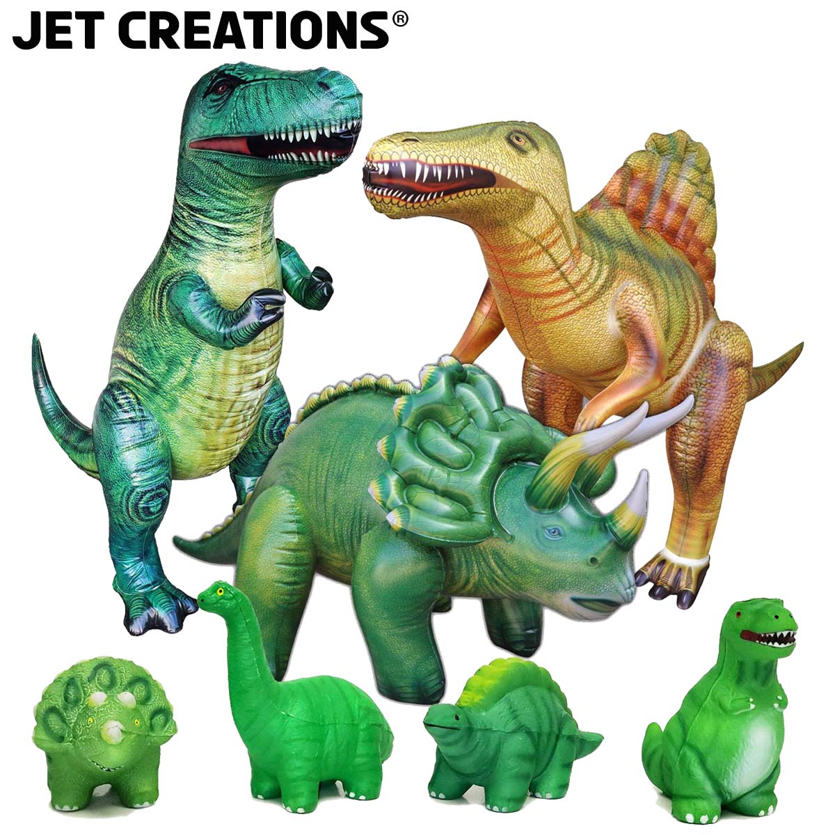 JC-D3000 7-Pack Dinosaurs Bundle