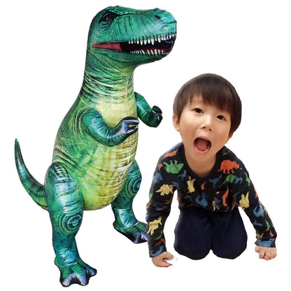 Dinosaur Collection Trex Brachiosaurus Triceratops Raptor and other Dinosaurs 7 piece, Size 37+ inch [JC-DINO7]