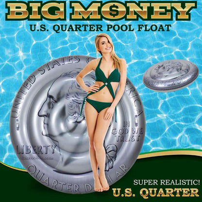 FUN-COIN25 60 inch U.S. Quarter Pool Float _Model