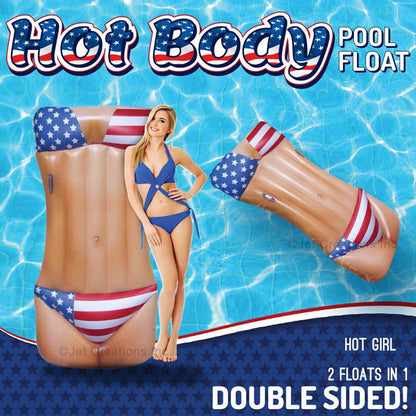 FUN-HOT02 72 inch Man/Woman Hot Body Float (Patriotic Edition) _Model
