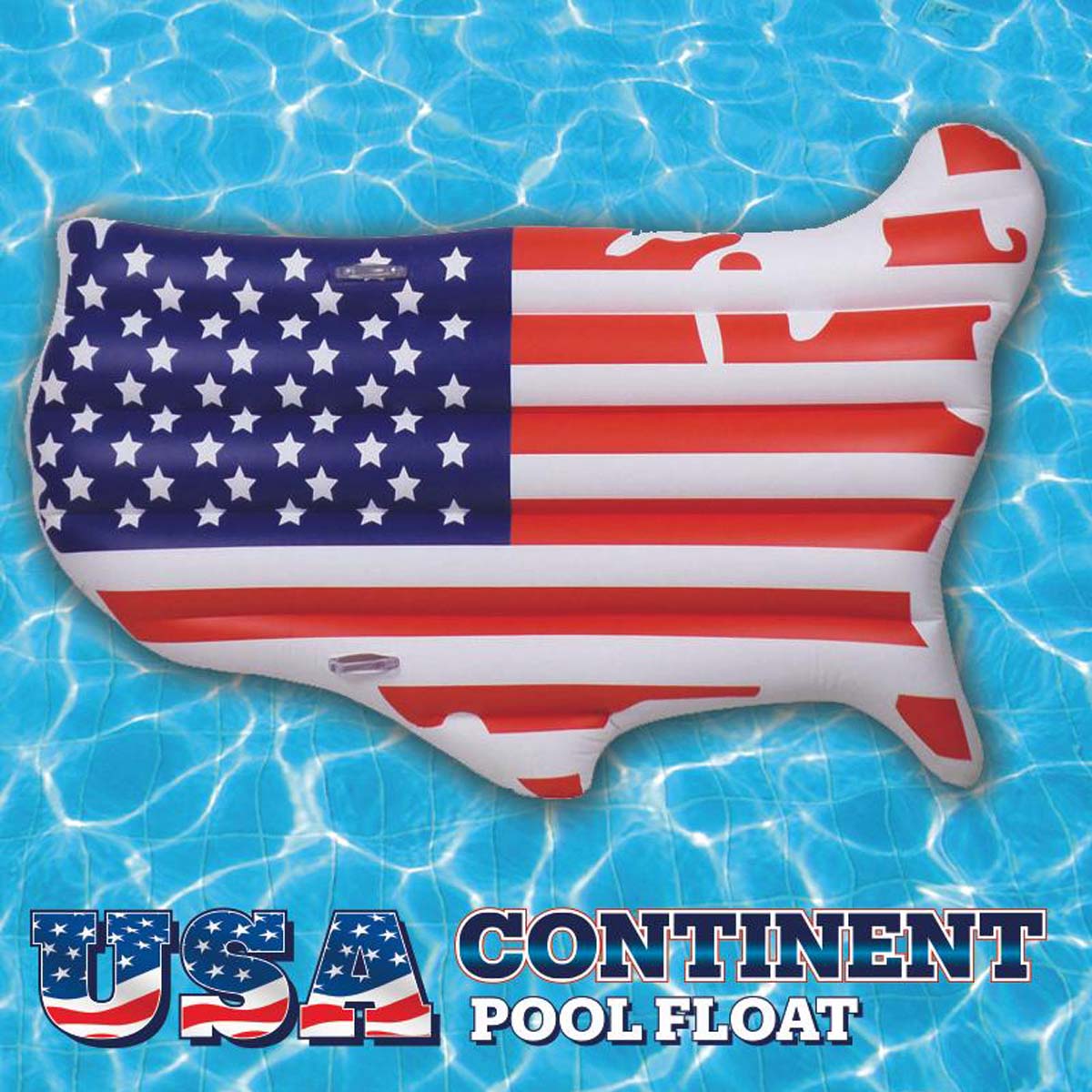 FUN-USA01 72inch USA Continent Pool Float (Patriotic) _Front View