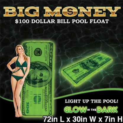 FUN-USD100G 72inch Hundred Dollar Pool Float
