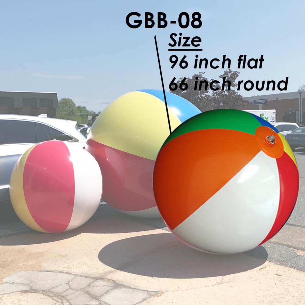 GBB-08 96inch Jumbo Multi Color Beach Ball _Compare