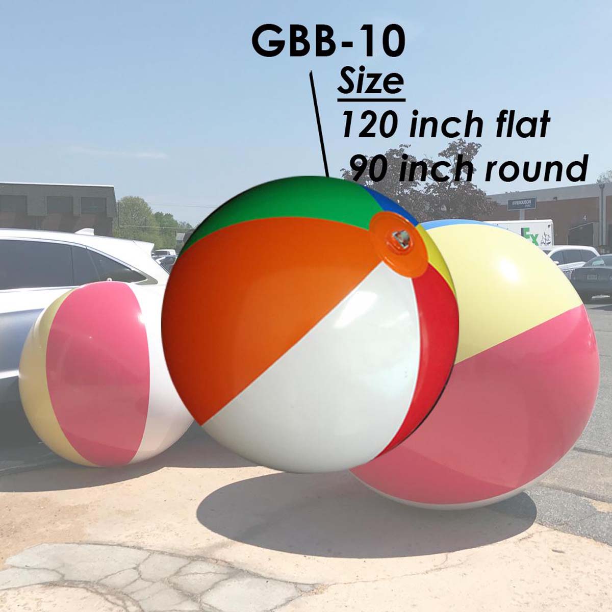 GBB-10 120inch Jumbo Multi Color Beach Ball _Compare