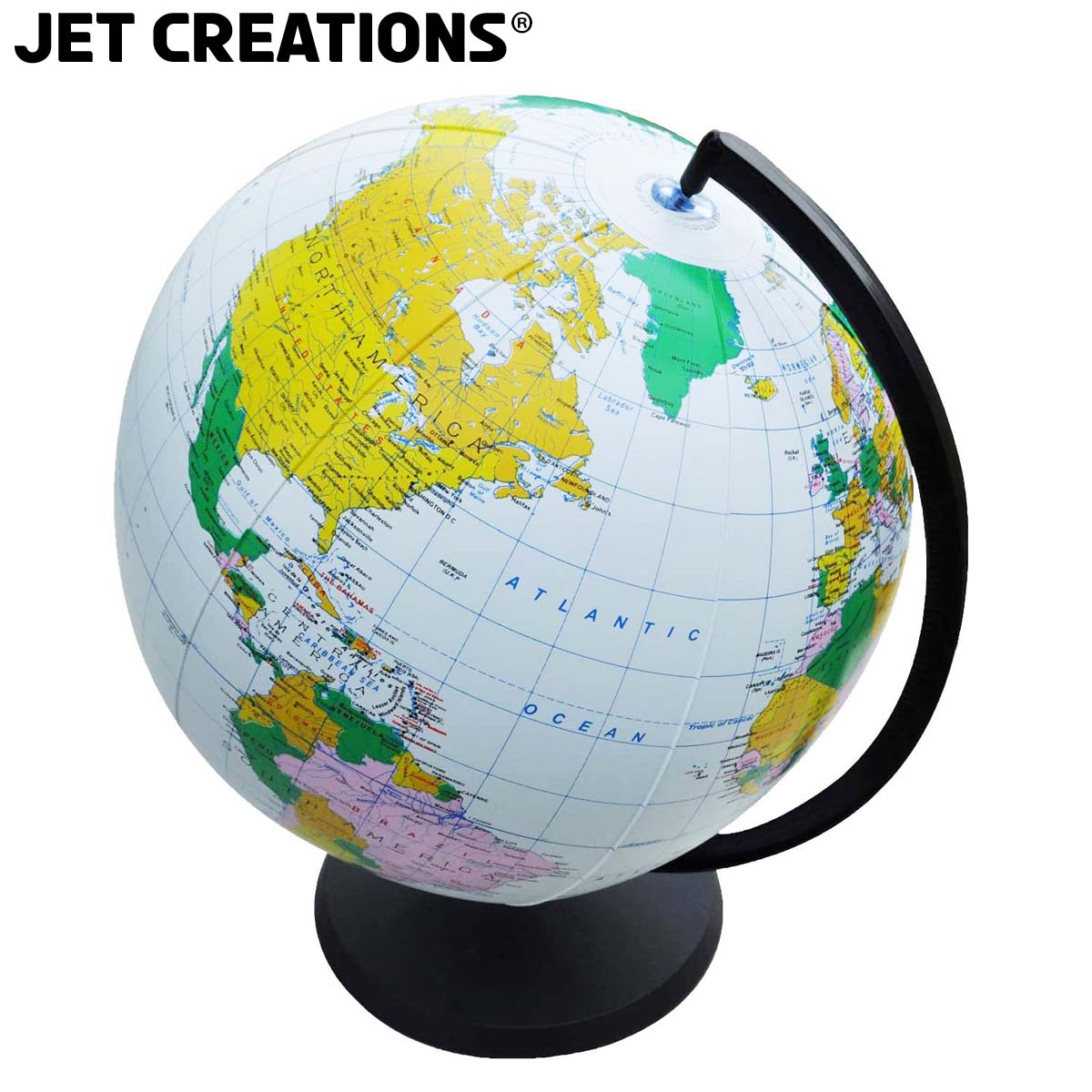 GTO-12GOBX 12 inch Desktop Globe with Stand _Top View