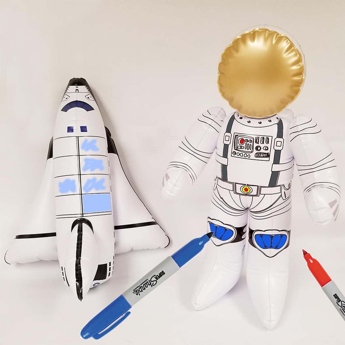 GTO-SS01 20inch Astronaut & Space Shuttle Colorable