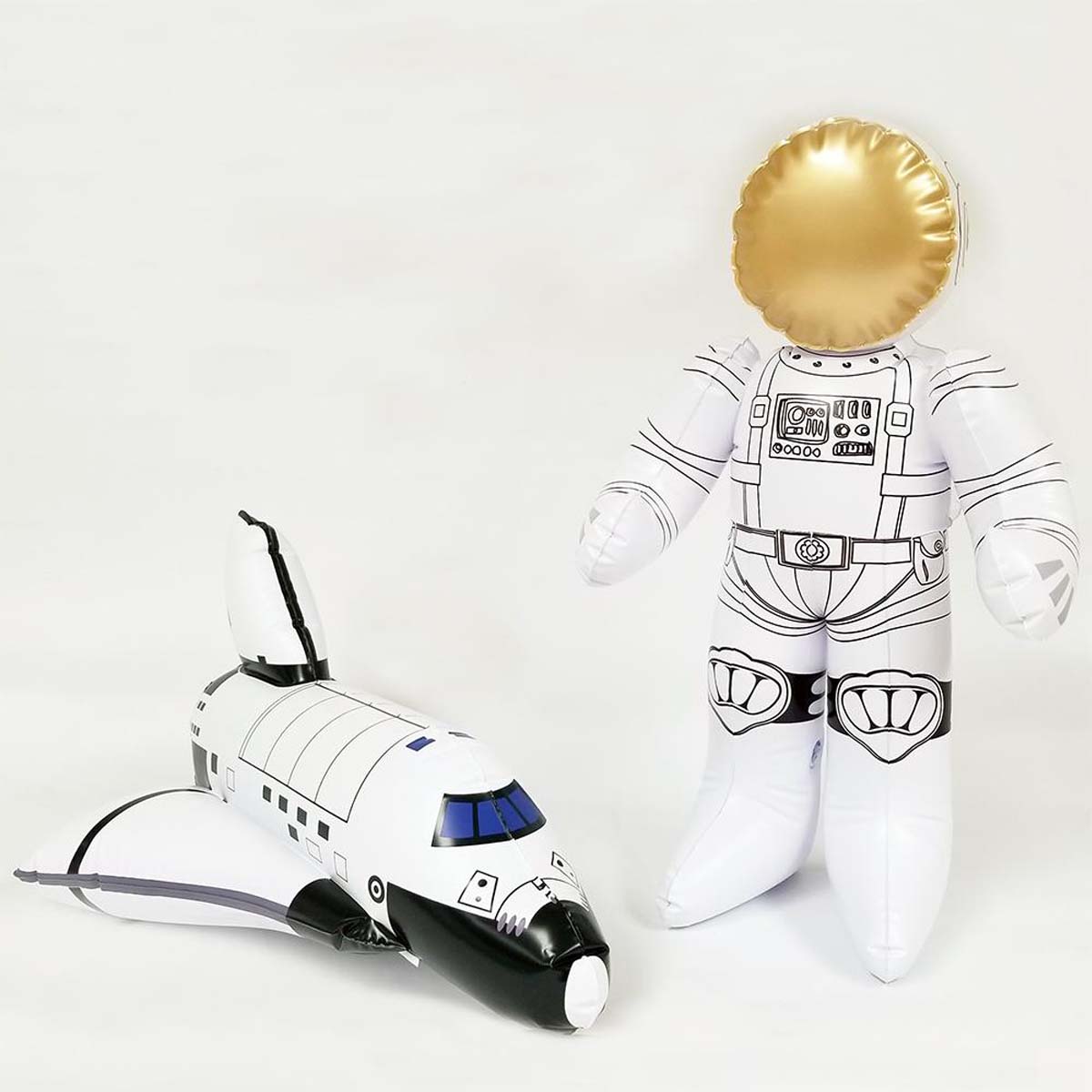 Astronaut and Space Shuttle Inflatable Duo, 20 inch [GTO-SS01