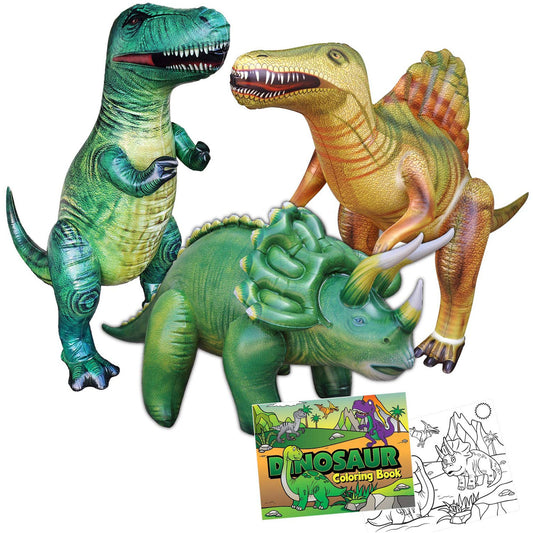 Jet Creations Dinosaurs Bundle & 1 Dinosaur Coloring Book (JC-D3001)