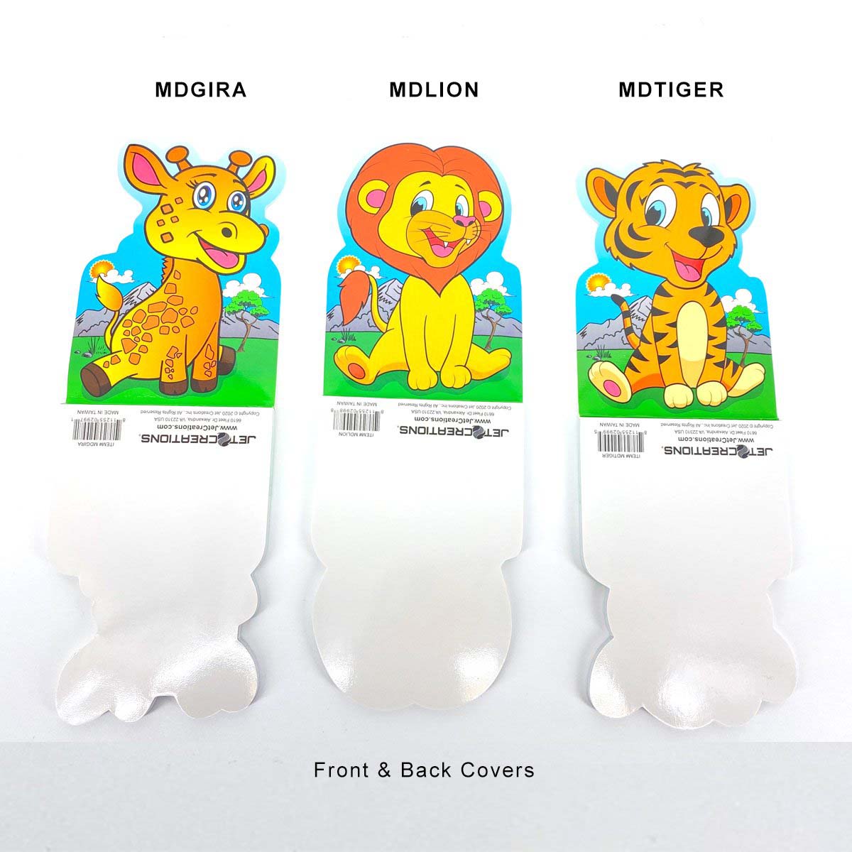 JC-MEMO3A Animals Notepad Front & Back