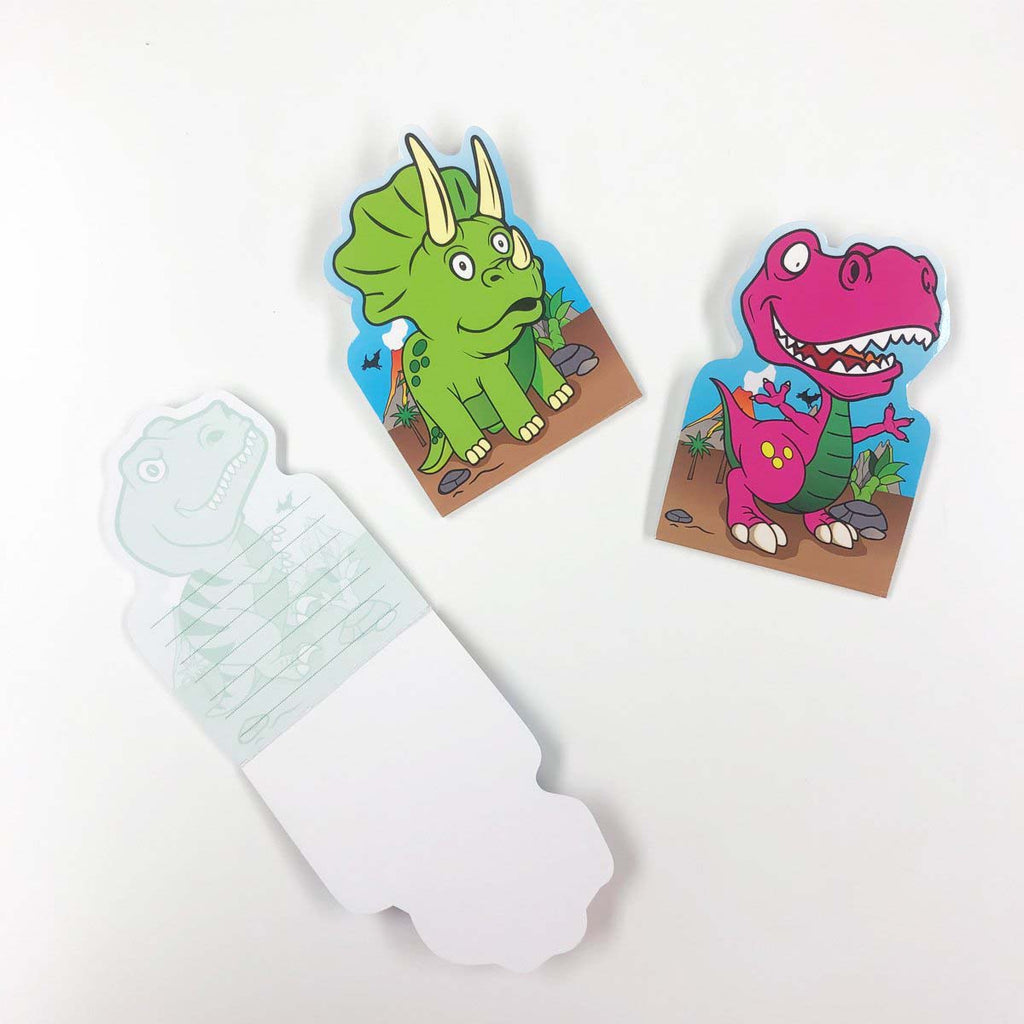 JC-MEMO3D Dinosaurs Notepad Inside & Cover