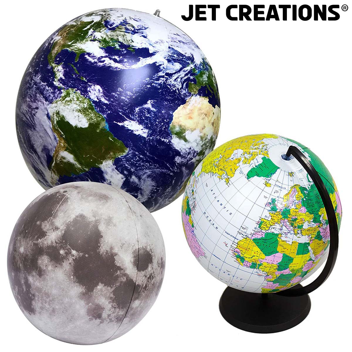 JC-X0003 Earth Globe & Moon Bundle
